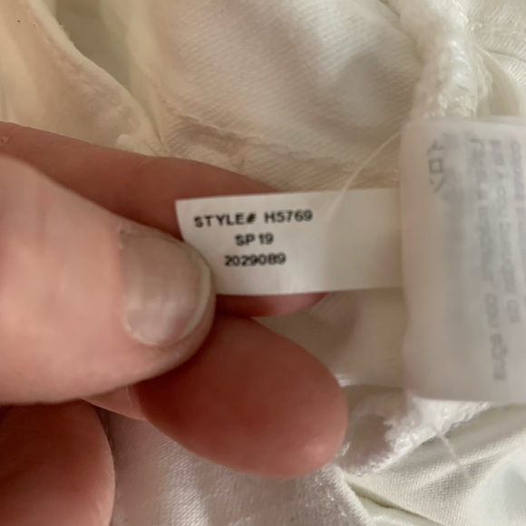 Madewell 9" High-Rise Skinny Jeans in Pure White size 27 - Picture 8 of 9